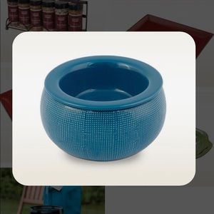 Tastefully Simple Blue Dip Chiller Bowl
